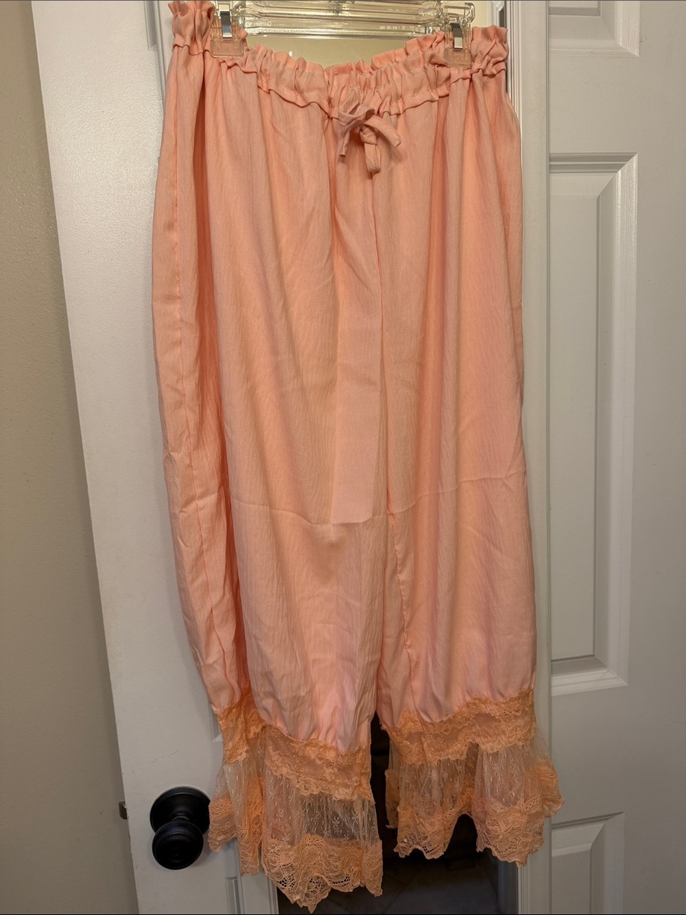 Peach Lace-Trim Bloomers - Women Intimates